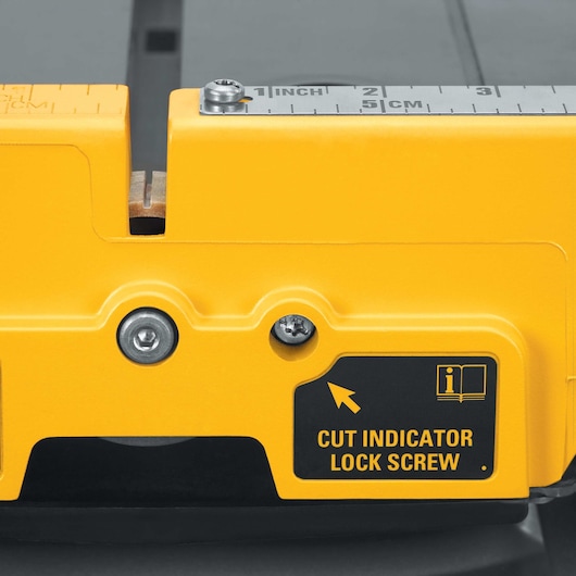 Lock screws of wet tile saw