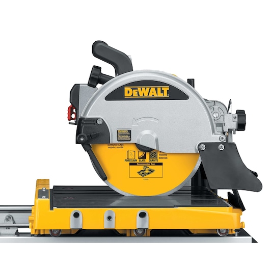 Profile of wet tile saw.
