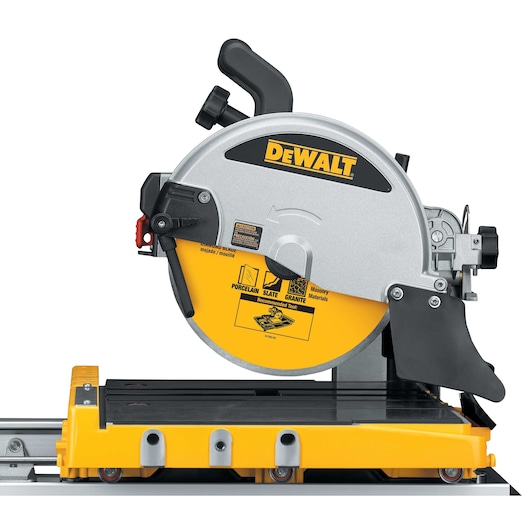 Profile of wet tile saw.