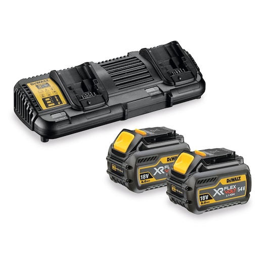 54V XR FLEXVOLT® 6Ah Twin Battery Starter Kit (2 batteries with charger)