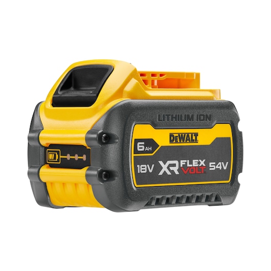 6ah battery XR FLEXVOLT ¾ view
