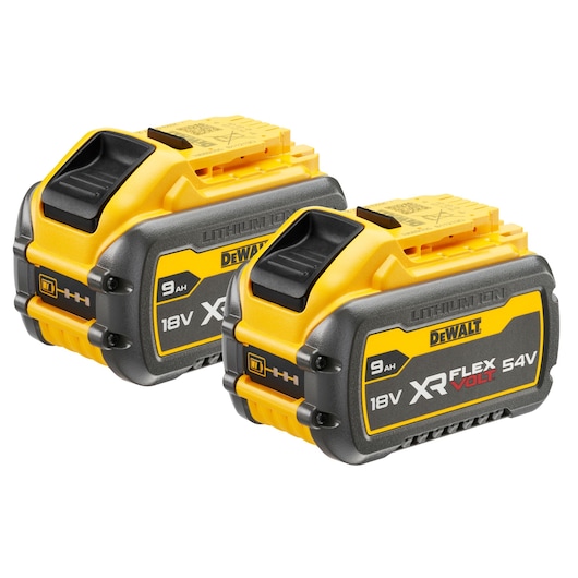 x2 DCB547 9Ah Flexvolt batteries
