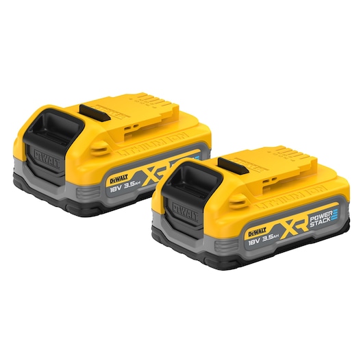x2 DCBP318 DEWALT 18V XR POWERSTACK 3.5Ah Batteries
