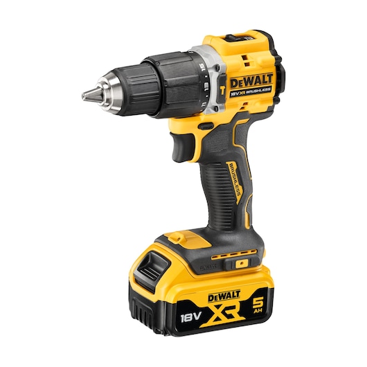 The limited edition 18V Brushless 100 year Hammer Drill Driver ¾ right view