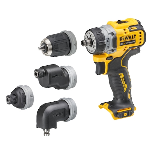 12V XR® Brushless with 4 Multi-Head Drill Driver - Bare Tool Only
