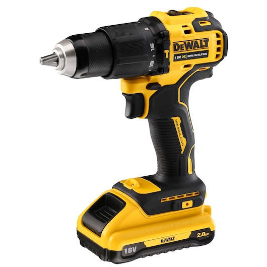 18V XR® Compact Brushless Hammer Drill Driver - 2 x 2Ah