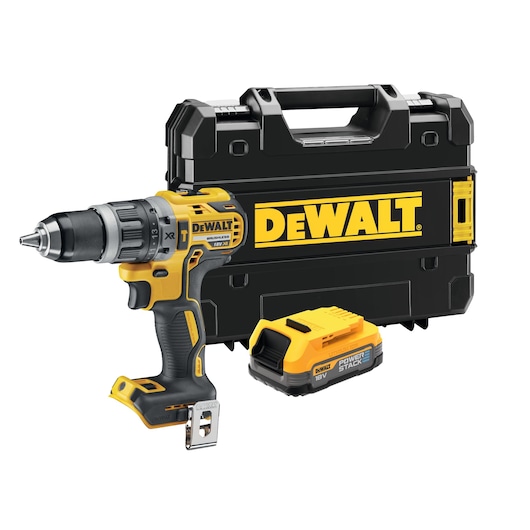 18V XR Brushless Hammer Drill Driver - 1 X 1.7Ah POWERSTACK Battery