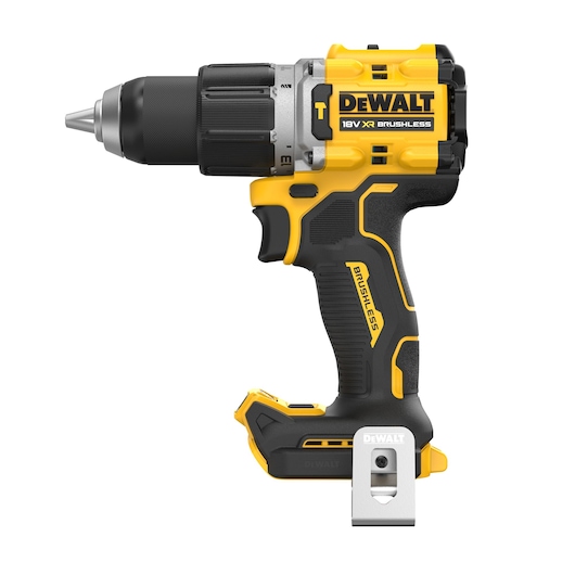 18V XR Brushless Hammer Drill Driver side view