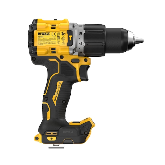 18V XR Brushless Hammer Drill Driver left side view
