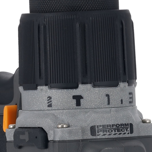 DEWALT/McLaren Drill Driver close up of settings