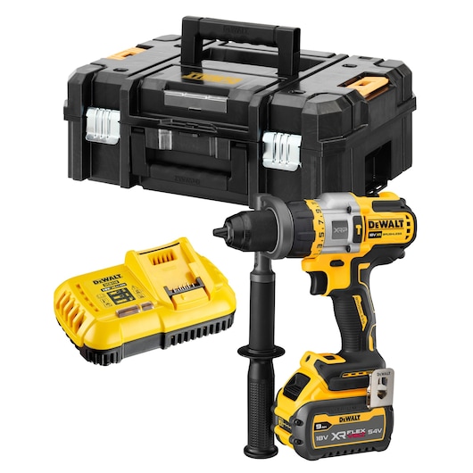 18V XR® XRP Brushless Hammer Drill Driver with FLEXVOLT® ADVANTAGE - 1 x 9Ah