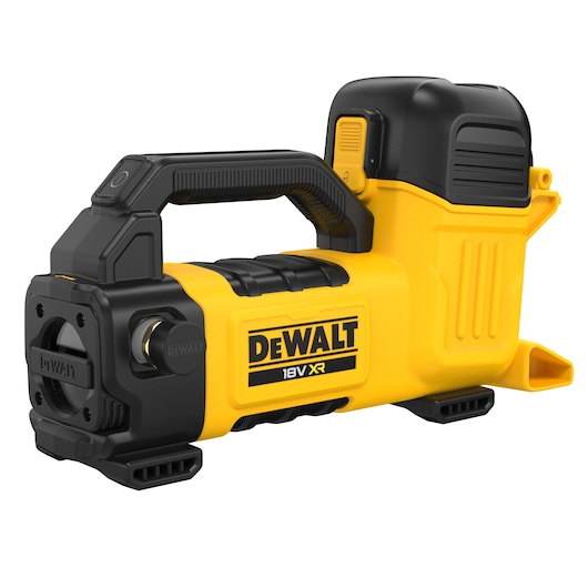 DEWALT 18V XR Transfer Pump ¾ left side view