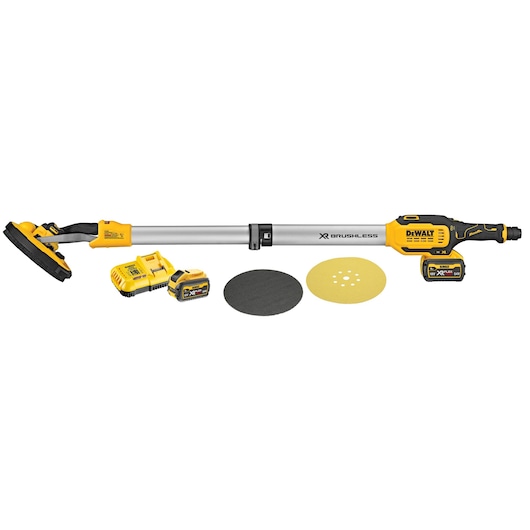 18V XR® Brushless 225mm Drywall Sander - 2 x 6Ah