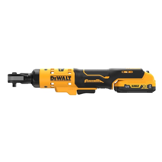 12V XR® Brushless 3/8" Open Head Ratchet - 1 x 2Ah