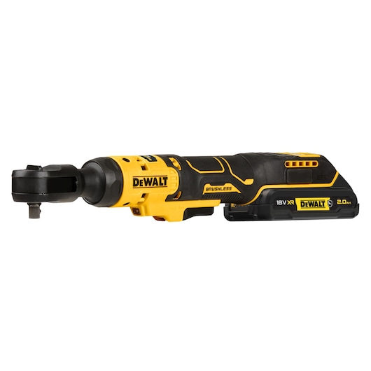 18V XR® Brushless 3/8" Open Head Ratchet - 1 x 2Ah