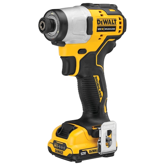 12V XR® Brushless 1/4" Compact Impact Driver - 2 x 2Ah