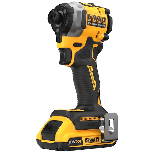 18V XR® Brushless 1/4" Compact Impact Driver - 2 x 2Ah