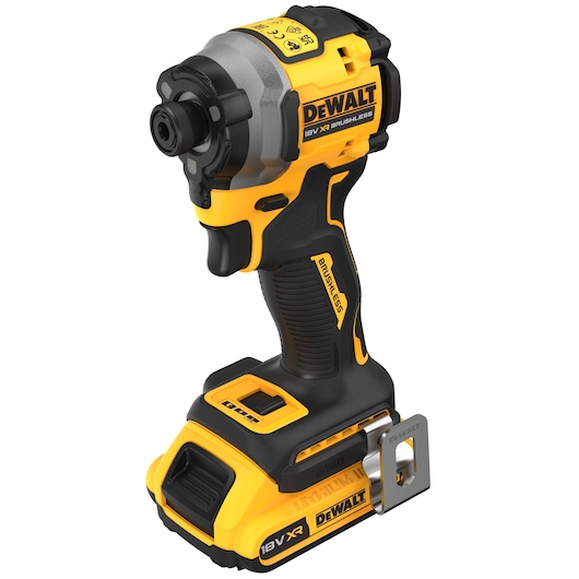 18V XR® Brushless 1/4" Compact Impact Driver - 2 x 2Ah