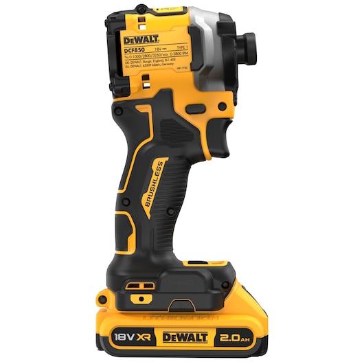 18V XR® Brushless 1/4" Compact Impact Driver - 2 x 2Ah