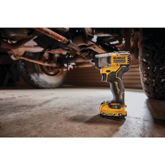 12V XR Brushless Sub-Compact 3/8" Impact Wrench - 2 X 2Ah