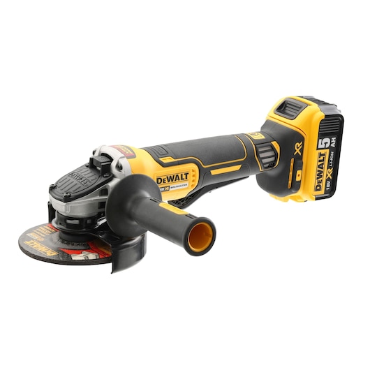 18V XR® Brushless 125mm Paddle Switch Angle Grinder - Bare Tool Only