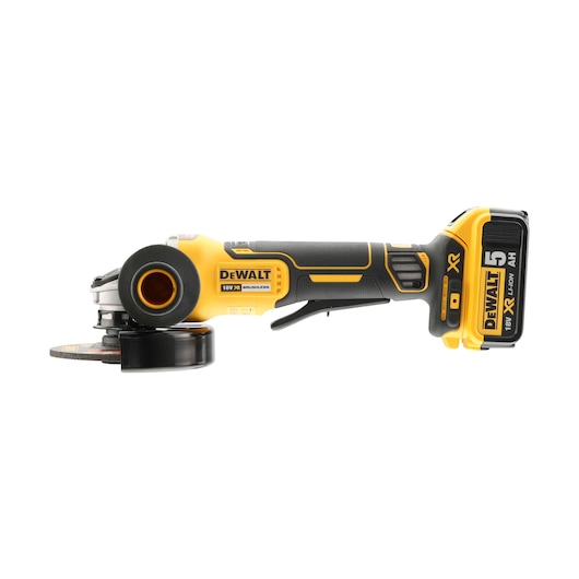 18V XR® Brushless 125mm Paddle Switch Angle Grinder - Bare Tool Only