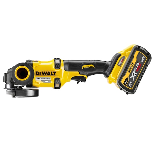 54V XR FLEXVOLT® 125mm Side Handle Angle Grinder - 2 x 6Ah