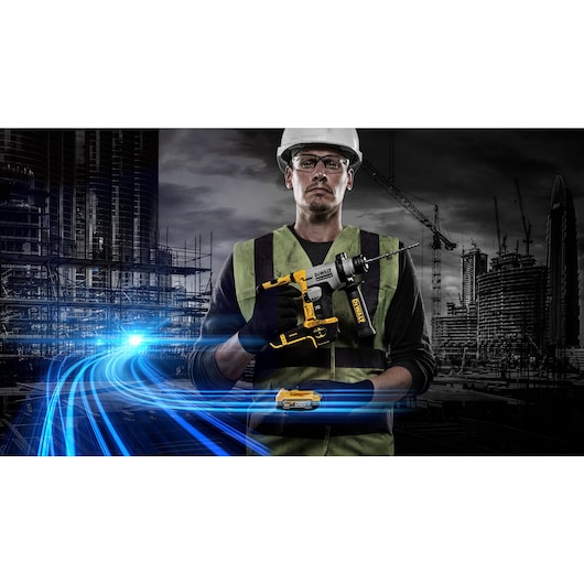 18V XR® Brushless 16mm SDS-plus® Hammer Drill - 2 x POWERSTACK™