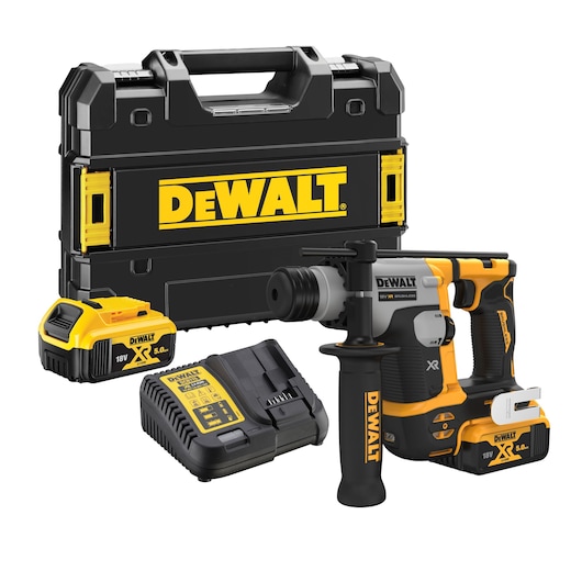 18V XR® Brushless 16mm SDS-plus® Hammer Drill - 2 x 5Ah