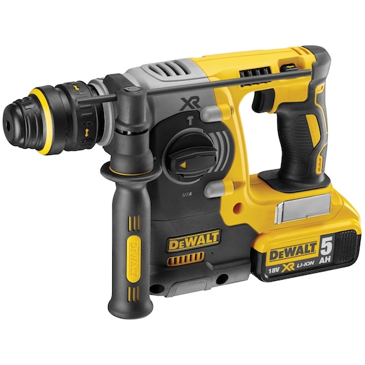 18V XR Brushless 24mm SDS-Plus Hammer Drill - 2 X 5Ah