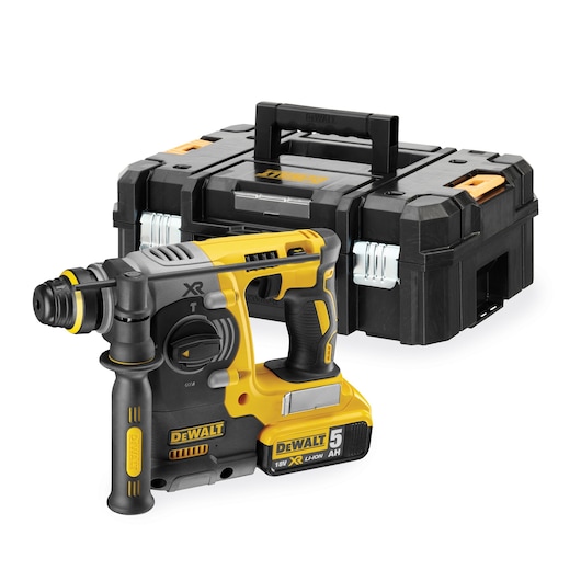 18V XR Brushless 24mm SDS-Plus Hammer Drill - 2 X 5Ah