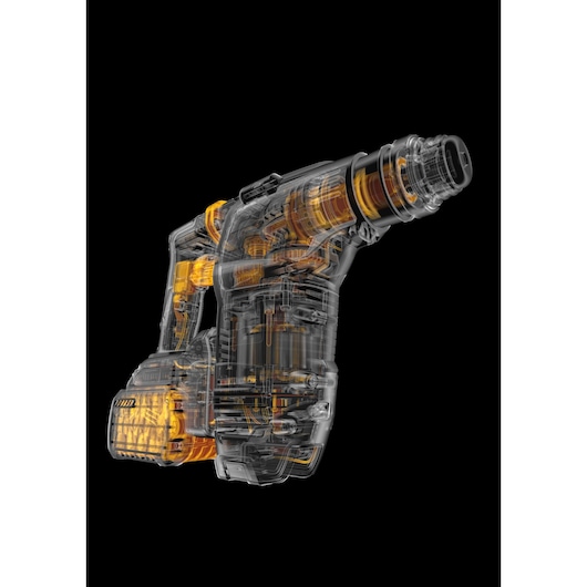 54V XR FLEXVOLT 28mm SDS-Plus Hammer Drill - 2 X 6Ah