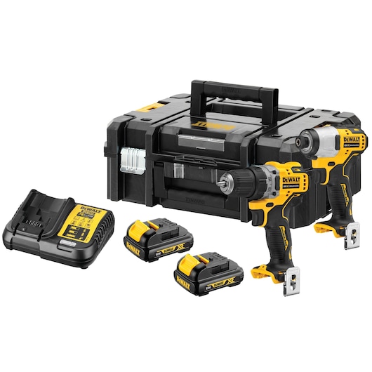 12V XR BRUSHLESS SUB-COMPACT DRILL DRIVER & IMPACT DRIVER KIT IN TSTAK