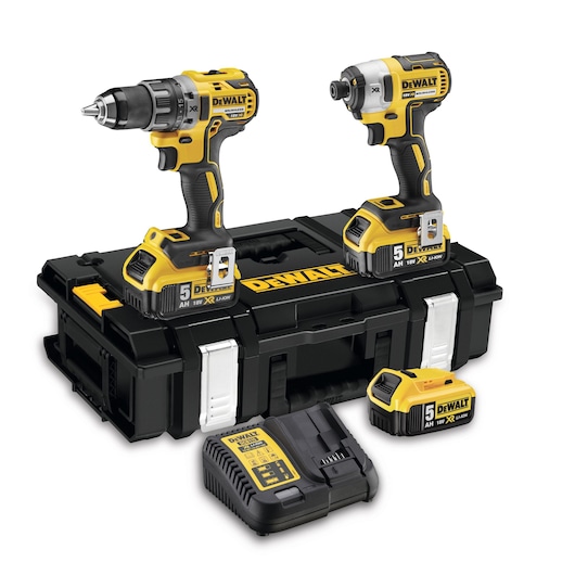 18V XR® 3-Tool Brushless Combo Kit - 3 x 5Ah