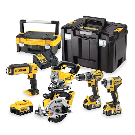 18V XR® 5-Tool Combo Kit - 3 x 5Ah