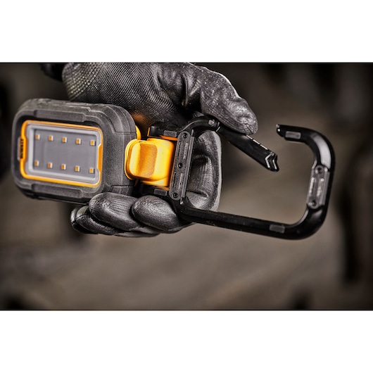 Close up of USB LED Task Light carabiner