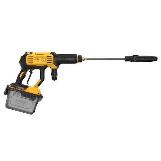 DEWALT 54V XR FLEXVOLT Power Cleaner  bare unit rear side view