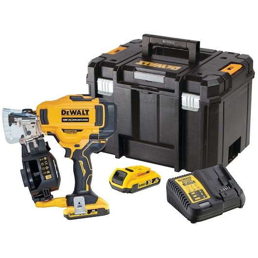 18V XR® Cordless Roofing Nailer - 2 x 2Ah