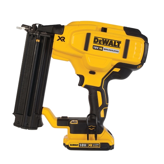 18V XR® Brushless 18Ga Second Fix Nailer - 2 x 2Ah