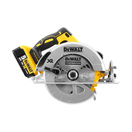 18V XR® Brushless 184mm Circular Saw - 2 x 5Ah