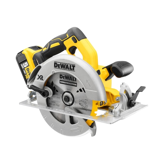 18V XR® Brushless 184mm Circular Saw - 2 x 5Ah
