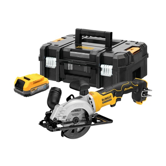 18V XR® Brushless 115mm Compact Circular Saw - 1 x POWERSTACK™