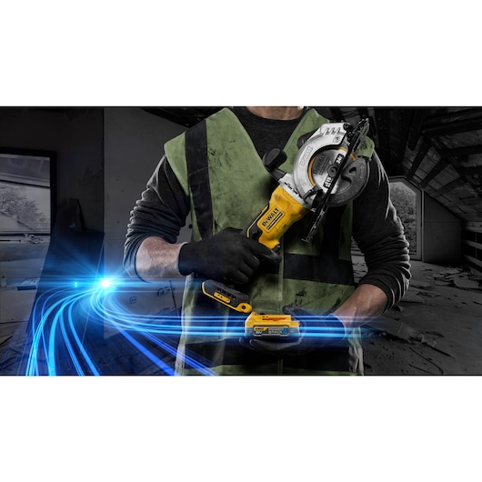 18V XR® Brushless 115mm Compact Circular Saw - 1 x POWERSTACK™