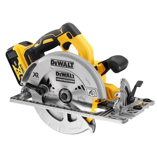 18V XR® Brushless 184mm Rail Compatible Circular Saw - 2 x 5Ah