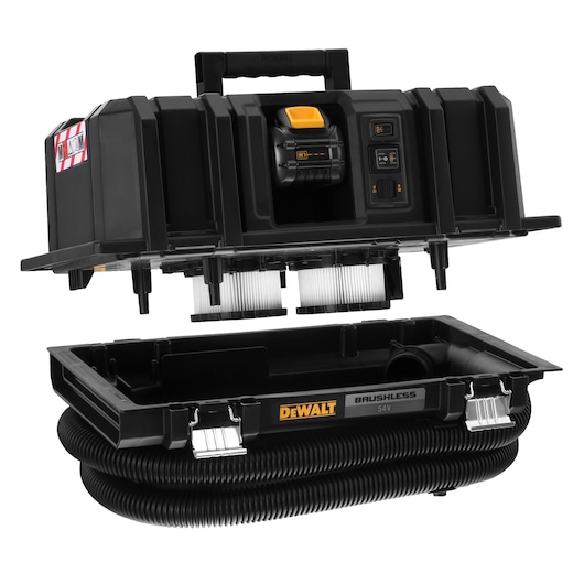 54V XR FLEXVOLT® M-Class Wet/Dry Dust Extractor - 2 x 6Ah