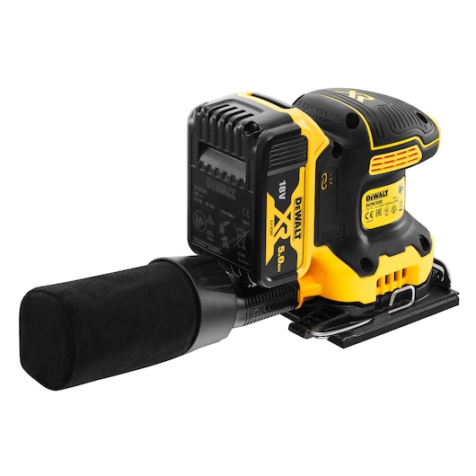 18V XR® Brushless 1/4 Sheet Sander - 2 x 5Ah