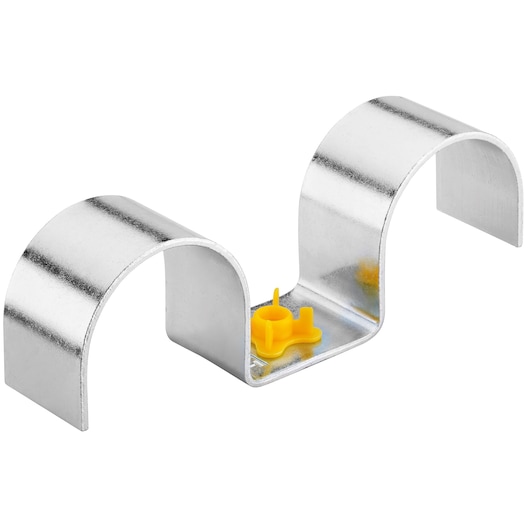 100 x 28mm Metal Conduit Clip Double