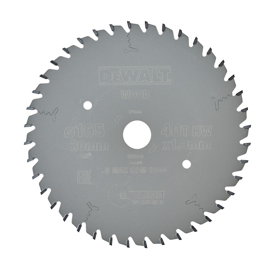 EXTREME® 165mm x 20mm 40T Workshop Circular Saw Blade