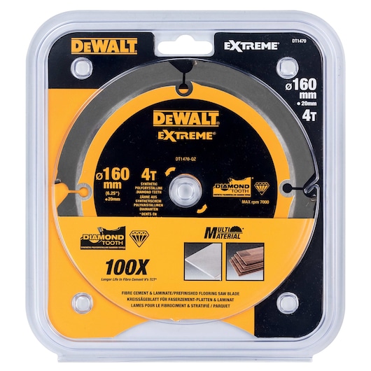 EXTREME® 160mm x 20mm 4T PCD Multi-Material Circular Saw Blade