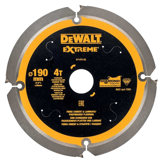 EXTREME® 190mm x 30mm 4T PCD Multi-Material Circular Saw Blade